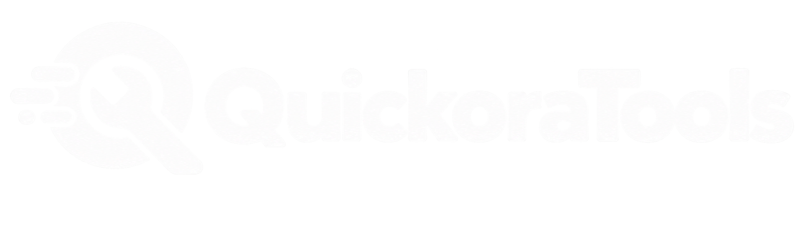 QuickoraTools white logo example